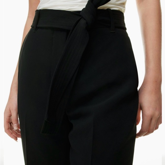 Black Wilfred front tie pant - Picture 2 of 7